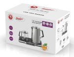 چای ساز مایر مدل MR3577 ظرفیت ۱.۷ لیتر با کتری استیل ضد زنگ - تصویر 2