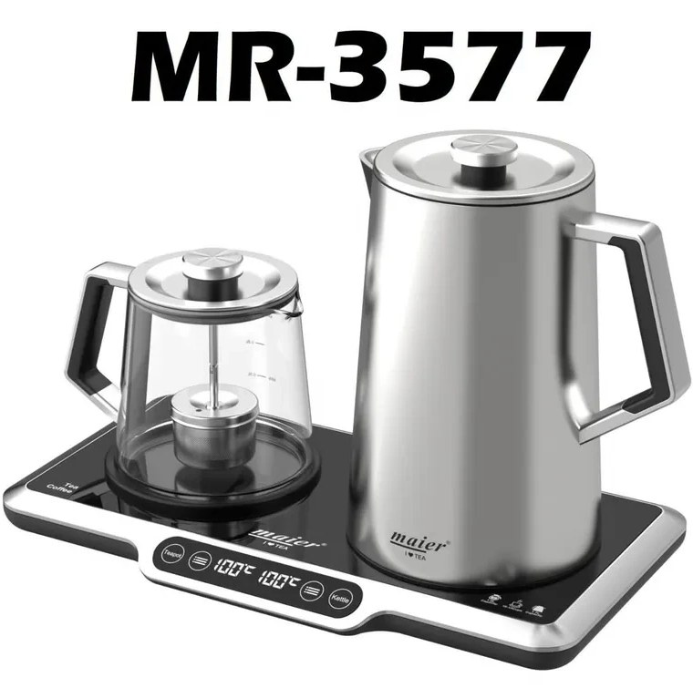 MdaDHUZ07DAuZ0-O چای ساز مایر مدل MR3577 ظرفیت ۱.۷ لیتر با کتری استیل ضد زنگ - تصویر 1