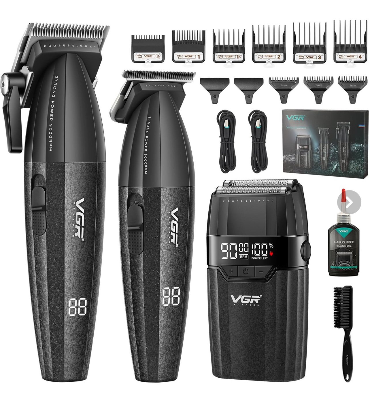 2cbe0a ست ماشین اصلاح حرفهای وی جی آر مدل VGR-V640 S3 - تصویر 1