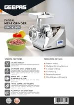 چرخ گوشت جیپاس مدل GMG42505