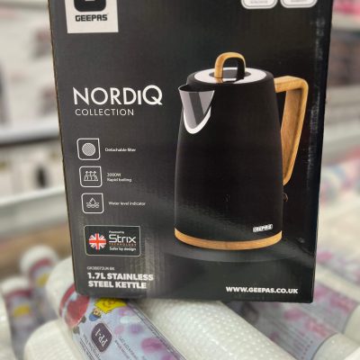 کتری برقی استیل جیپاس GKK 38072 – Geepas GKK38072 NordiQ Electric Kettle 1.7L