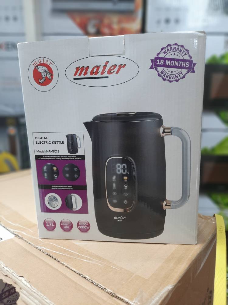 g9e6Yeo-LS6-Aw4U کتری برقی دیجیتال مایر مدل MR 5018 – Maier MR-5018 Digital Electric Kettle - تصویر 1