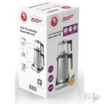 چای ساز مایر مدل MR-6767 ظرفیت ۱.۷ لیتر با کتری استیل ضد زنگ